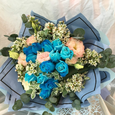 B100藍玫瑰(染色)