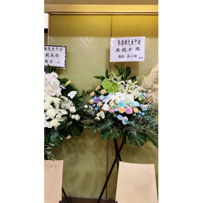 F003 心形花圈 玫瑰花